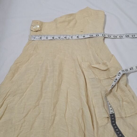 BULGARA Vintage LINEN 100% LINEN,  LAGENLOOK Women's Skirt  38, XS - Picture 5 of 9